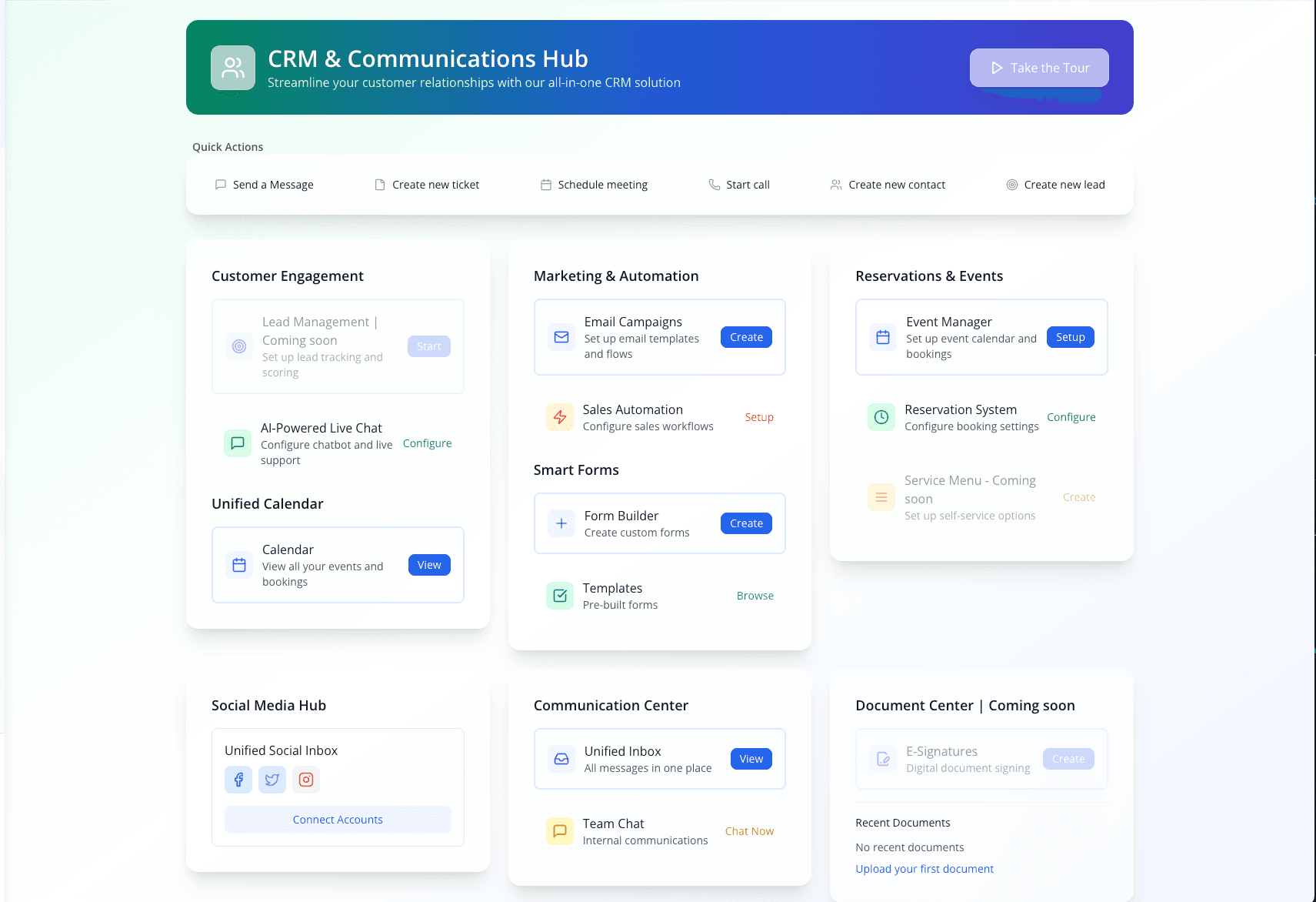CRM Communication Hub - Lead Management